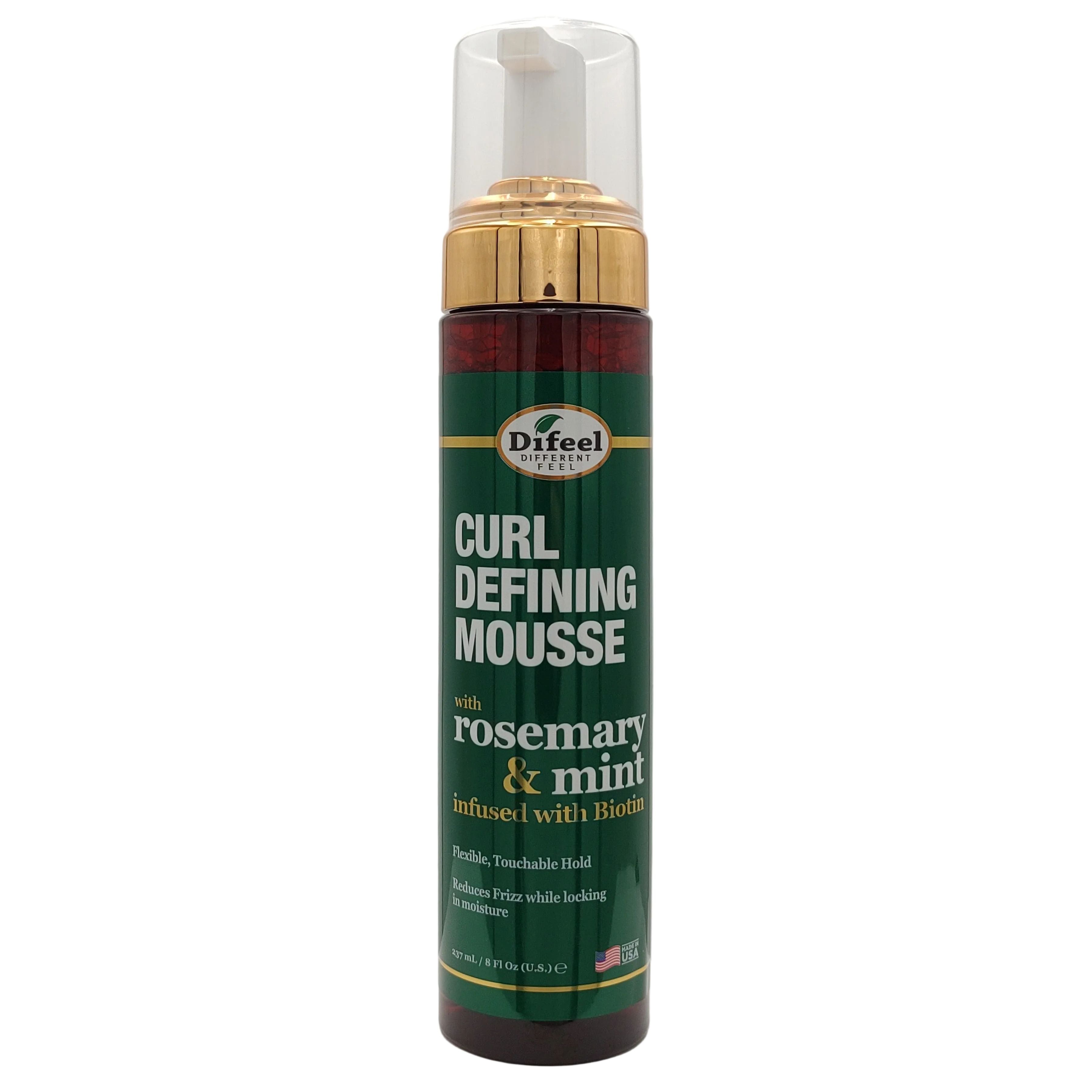 Difeel Rosemary & Mint Curl Defining Mousse 8 oz
