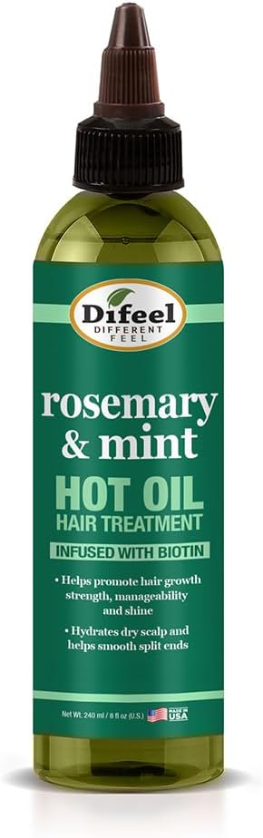 Difeel Rosemary Mint Hot Oil Hair Treatment 8 oz