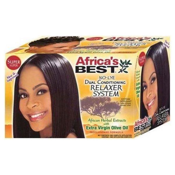 Africa´s Best No - Lye Dual Conditioning Relaxer System Kit Super - gtwtoporld.com