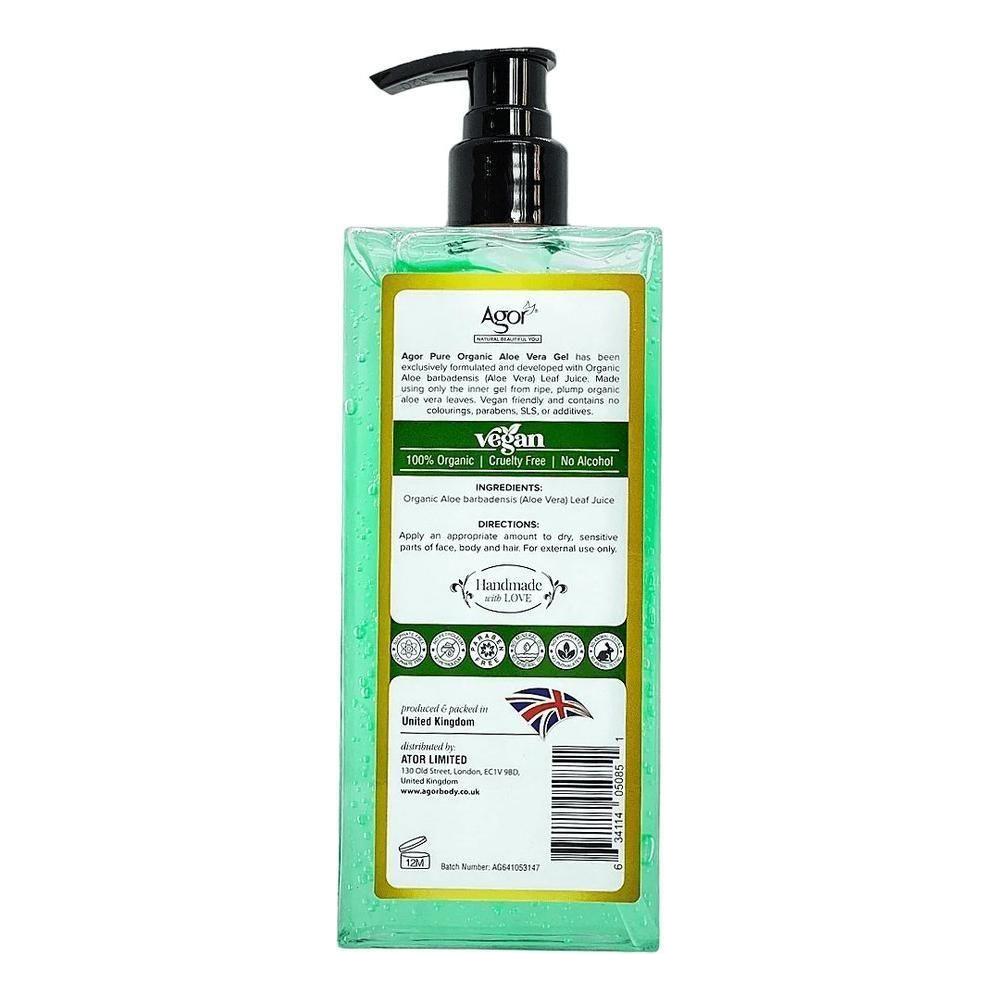 Agor Pure Organic Aloe Vera Gel 300ml - gtwtoporld.com