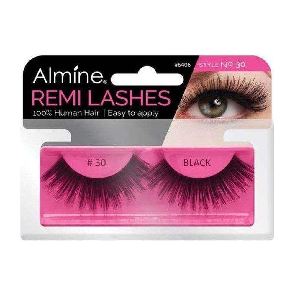 Almine Eyelashes Black 100% Remi Human hair - gtwtoporld.com