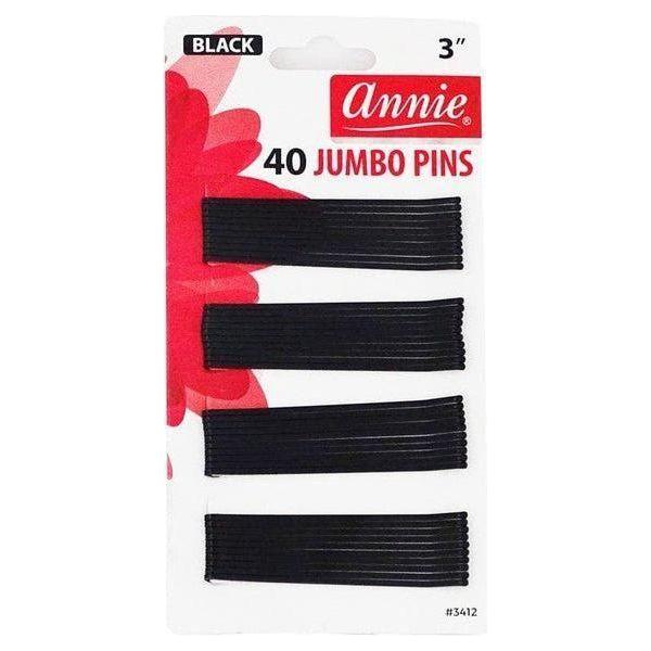 Annie 40 Jumbo Pins Black - gtwtoporld.com