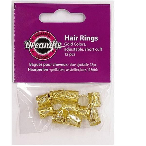 Bagues Pour Cheveux Hair Ring Gold 12pcs. - gtwtoporld.com