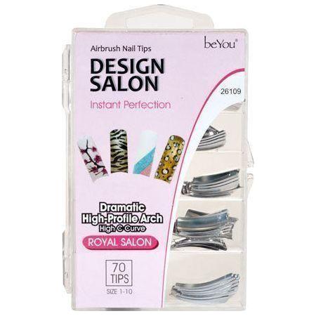 BeYou Airbrush Nail Tips Metallic Regular 70 Tips 26109 - gtwtoporld.com