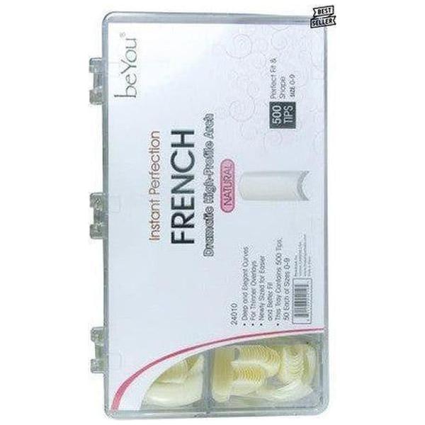 BeYou Nails 25011 /24010 Salon 500 Tips Size 0 - 9 - gtwtoporld.com