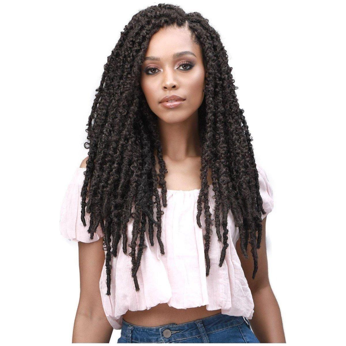 BOBBI BOSS 3X Calif. Butterfly Locs Pre - Looped Crochet Braid Kunsthaar 18" - gtwtoporld.com