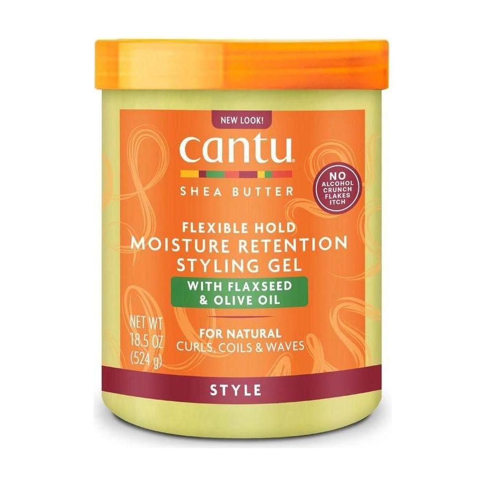 Cantu Shea Butter Flexible Hold Moisture Retention Styling Gel With Flaxseed & Olive 18.5 Oz - gtwtoporld.com