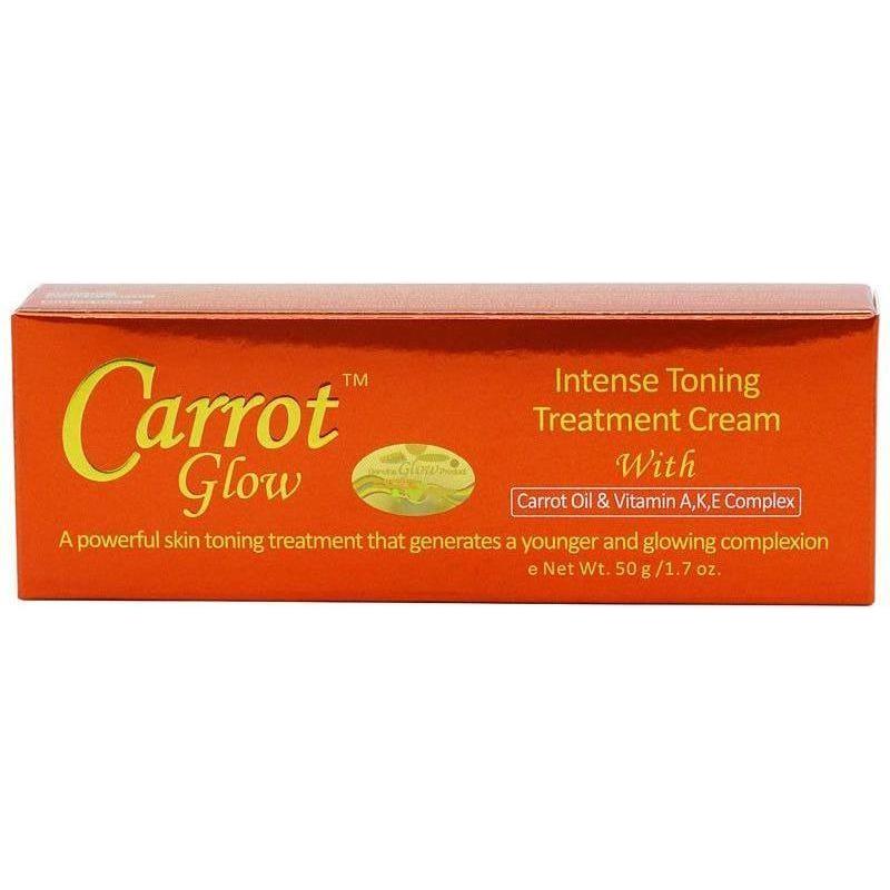 Carrot Glow Intense Toning Treatment Cream with Carrot Oil & Vitamin A,K,E Complex 50g - gtwtoporld.com