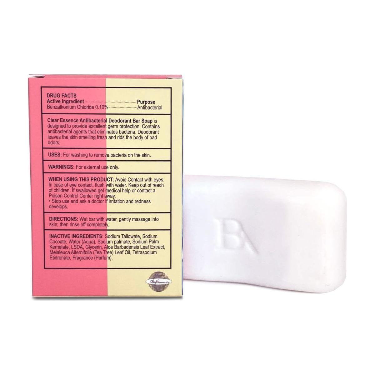 Clear Essence Platinum Antibacterial Deodorant Bar Soap 4.7 oz / 133g - gtwtoporld.com