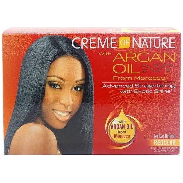 Creme Of Nature Argan Oil No - Lye Relaxer Regular - gtwtoporld.com
