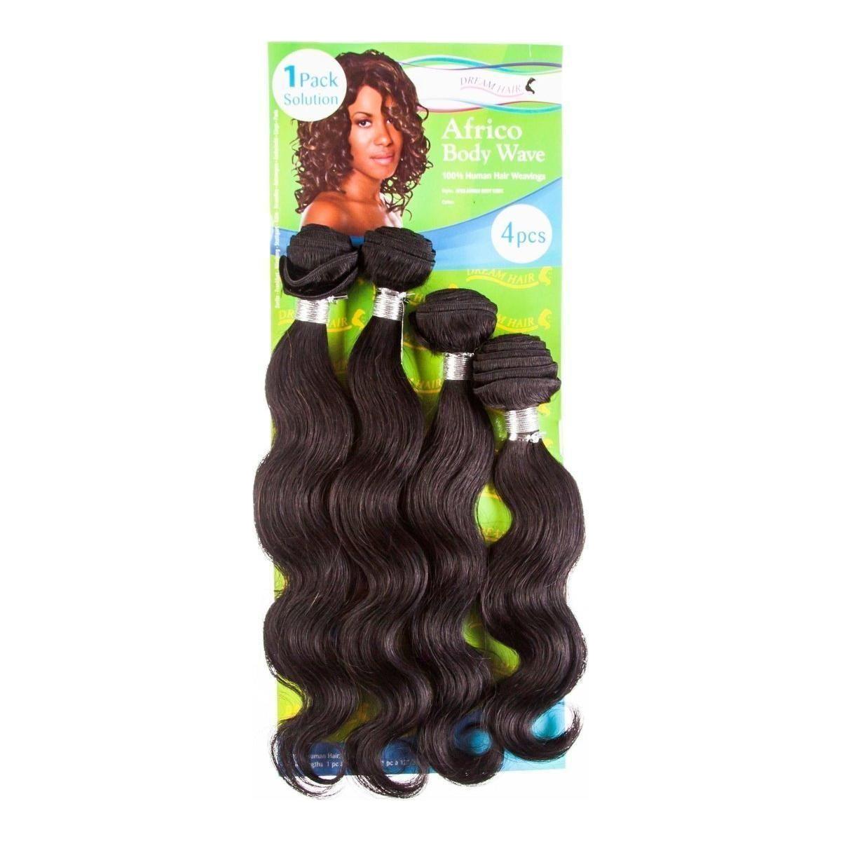 Dream Hair Africo Body Wave Human Hair (4pcs) - gtwtoporld.com