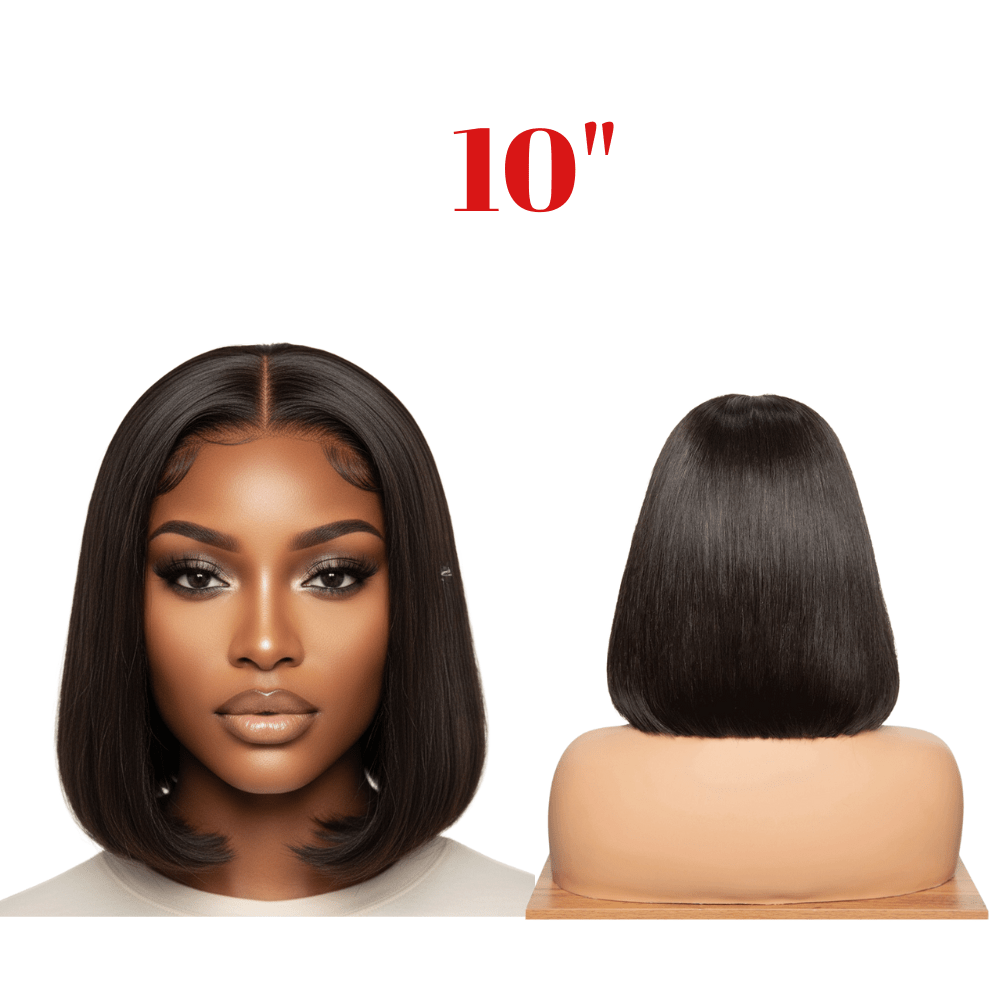 Dream Hair Bob Cut 13*6 Glueless Wig Brazilian Virgin Natural Color - gtwtoporld.com