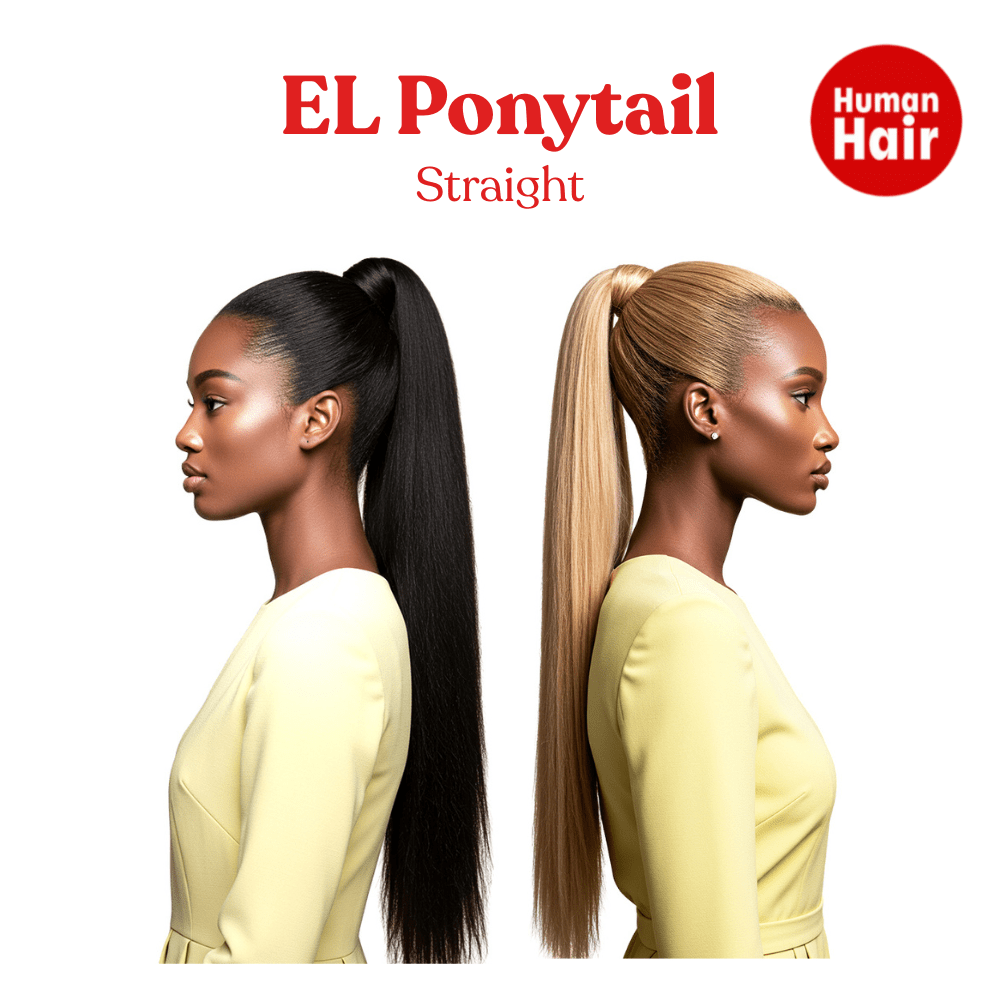 Dream Hair EL Ponytail Straight Human Hair 22" & 24" - gtwtoporld.com