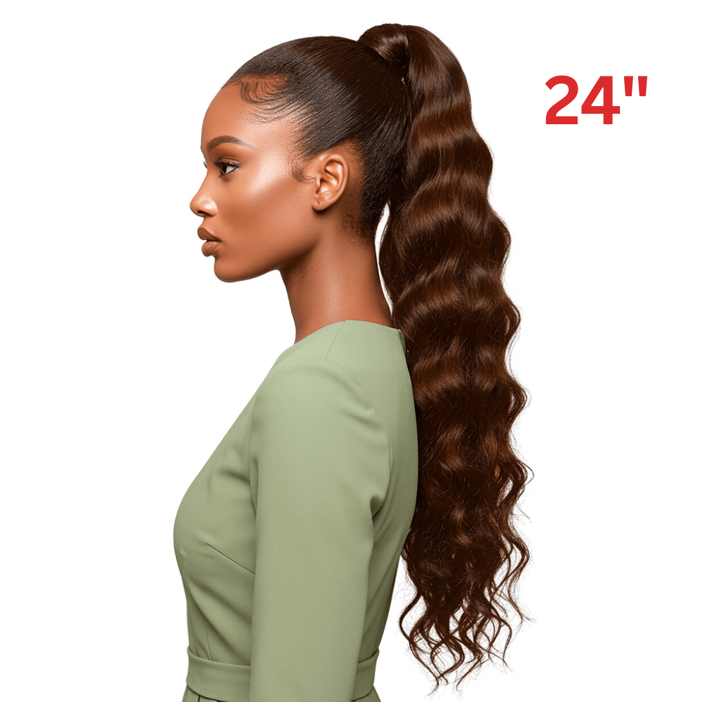 Dream Hair El Ponytail Wavy Human Hair 22" & 24" - gtwtoporld.com
