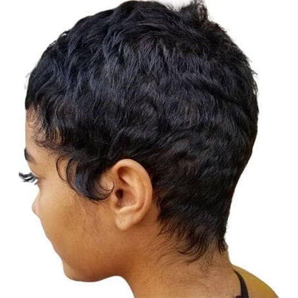 Dream Hair Flip 27 Short Human Hair Color:1 - gtwtoporld.com