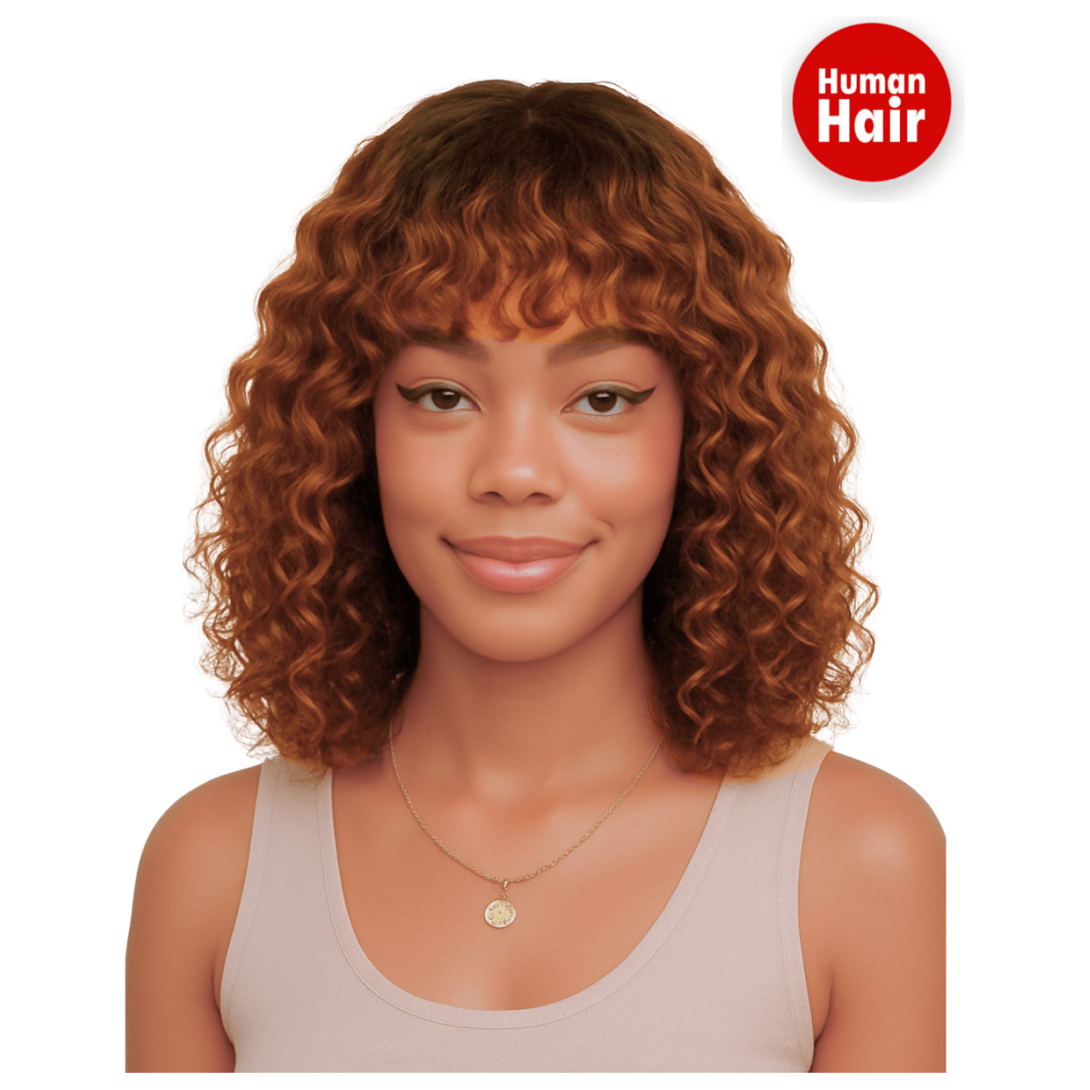Dream Hair Human Hair bangs bob wig 12" - gtwtoporld.com