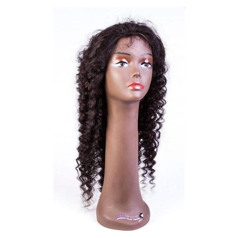 Dream Hair Natural Brazilian Hair Top Perücke Deep Wave Col: Natural - gtwtoporld.com