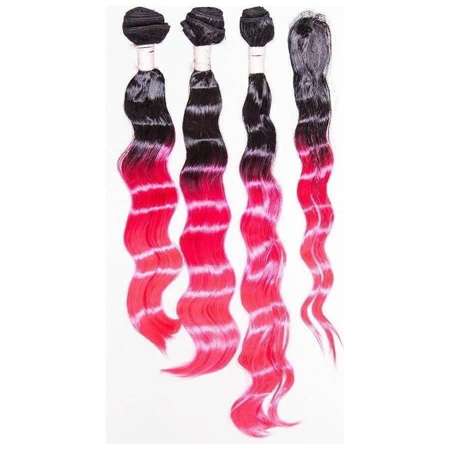 Dream Hair Ombre Kunsthaar Tressen 4Pcs - gtwtoporld.com