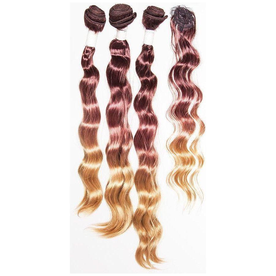 Dream Hair Ombre Synthetic Weft 4Pcs Color: 4 - 10 - 27 - gtwtoporld.com