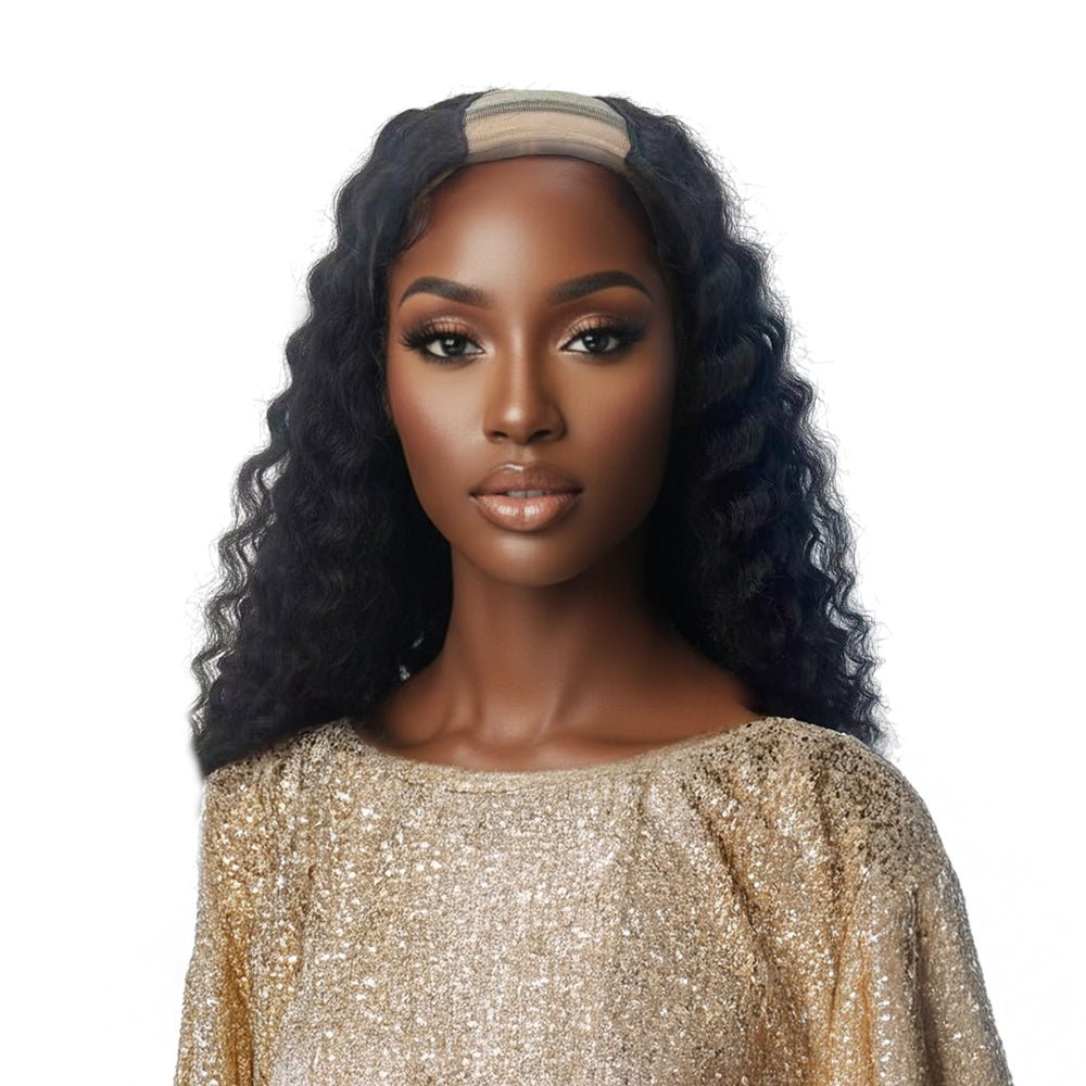 Dream Hair U - part wig Straight & Wavy 22inch (natural color) - gtwtoporld.com