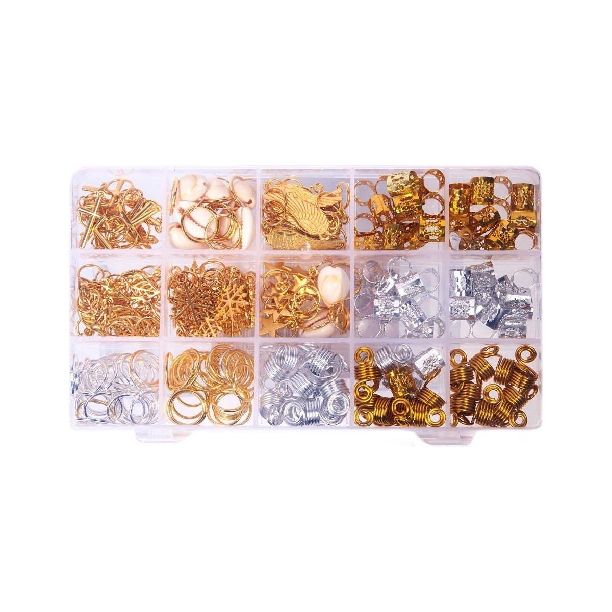 Dreamfix 200pcs Braiding Hair Rings 12 Style - gtwtoporld.com