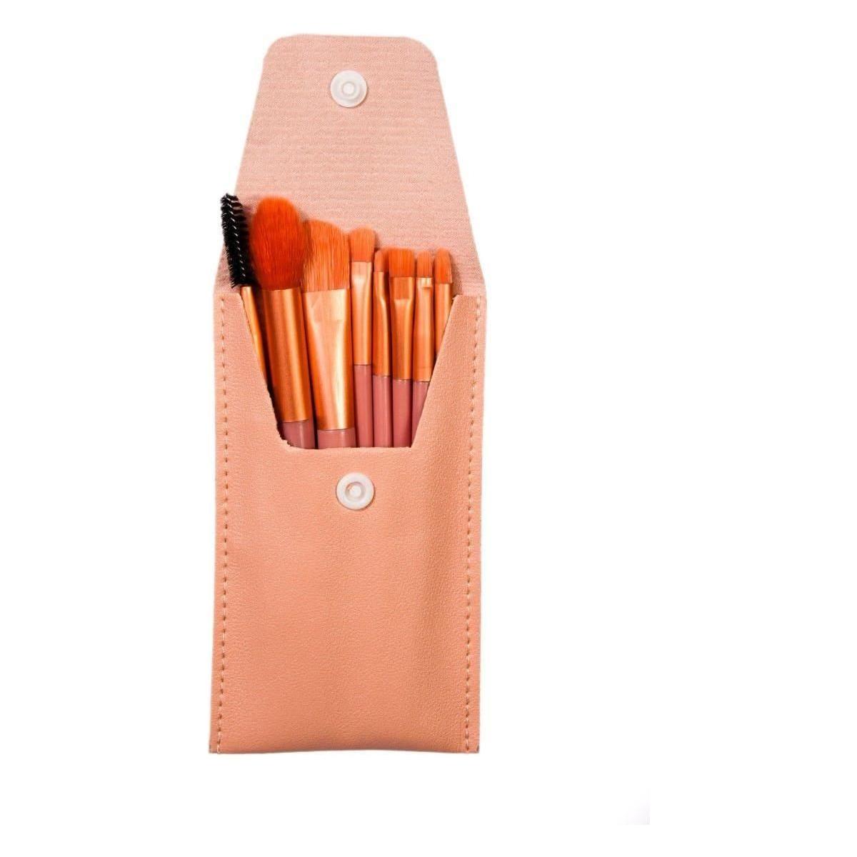 Dreamfix 8pcs Travel Makeup Brush Pink - gtwtoporld.com