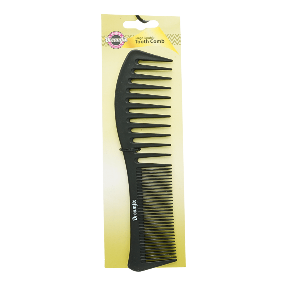 Dreamfix Double tooth Comb Black (Small & Large) - gtwtoporld.com