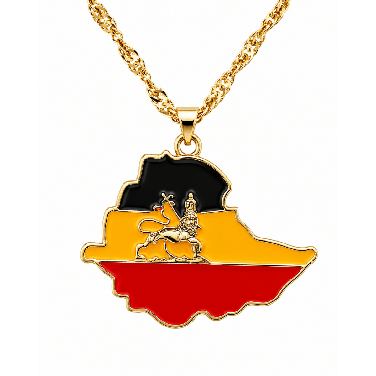 Dreamfix Ethiopia Pendant with Lion Emblem - gtwtoporld.com