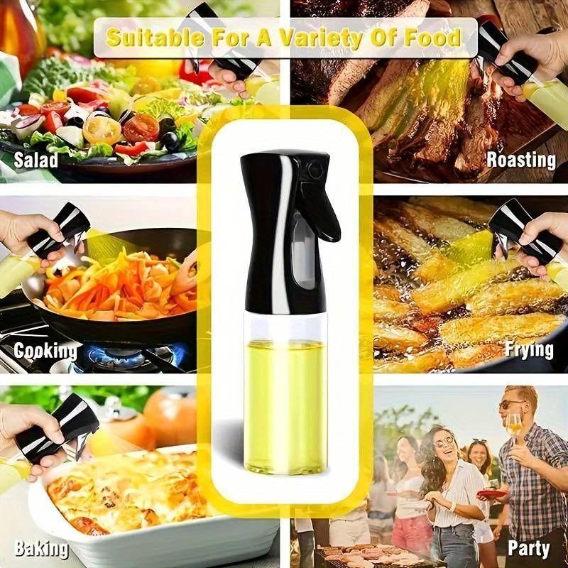 Dreamfix Glass Olive Oil Sprayer and Dispenser Black 300ml - gtwtoporld.com