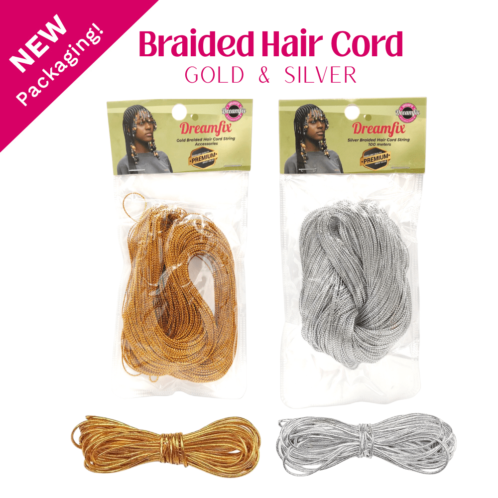 Dreamfix Gold &Silver Braided Hair Cord String Accessories - gtwtoporld.com