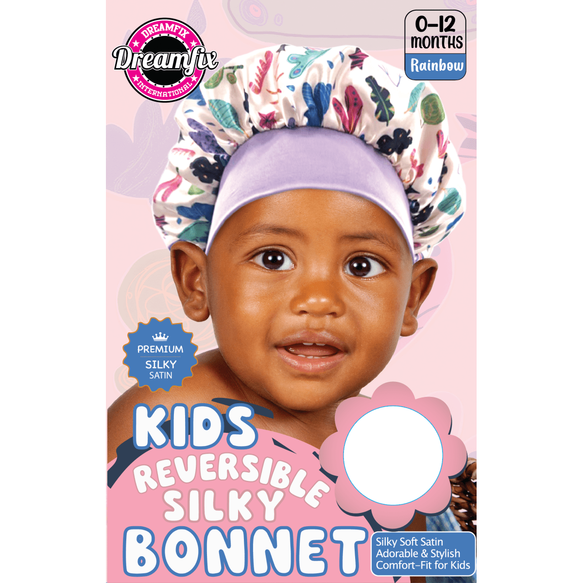 Dreamfix Kids Reversible Silky Bonnet - gtwtoporld.com