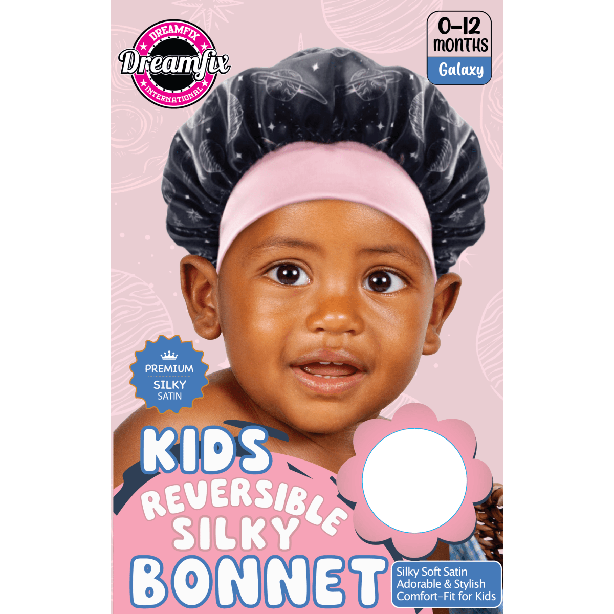 Dreamfix Kids Reversible Silky Bonnet - gtwtoporld.com