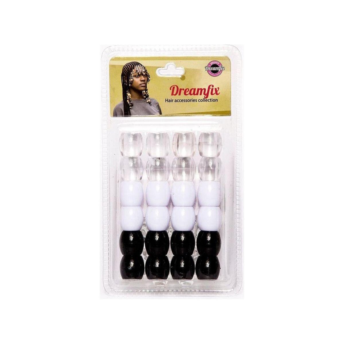 Dreamfix Large Hole Plastic Hair Beads Kids 24pcs - gtwtoporld.com