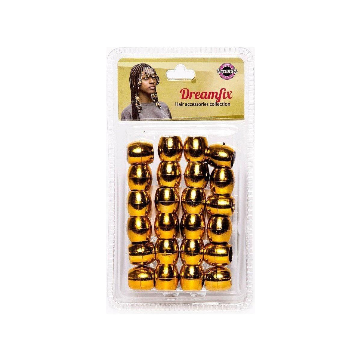 Dreamfix Large Hole Plastic Hair Beads Kids 24pcs - gtwtoporld.com