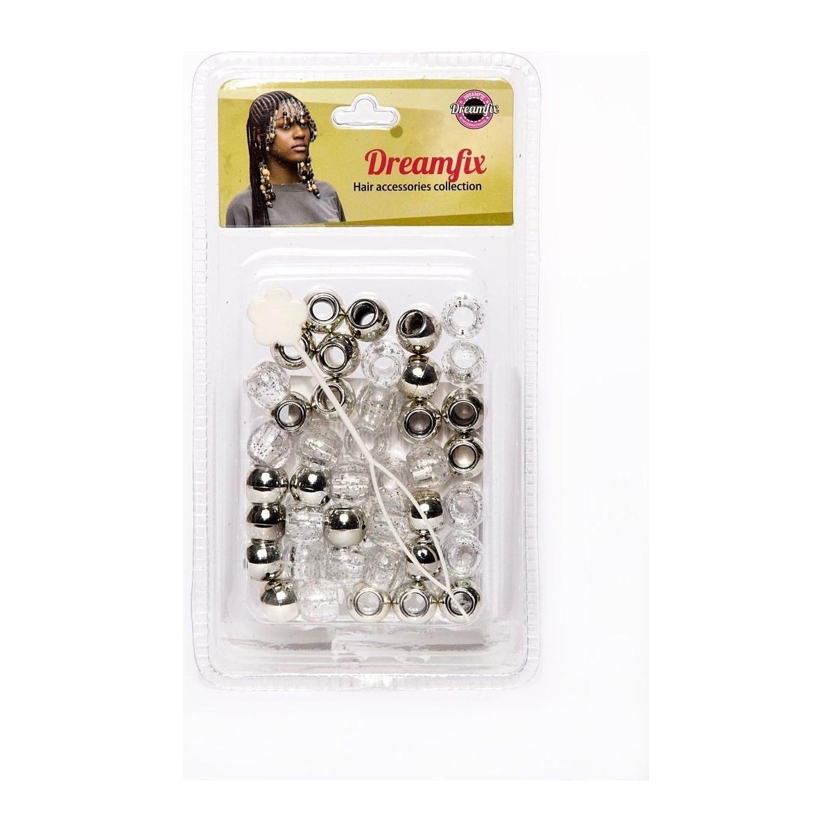 Dreamfix Plastic Hair Beads For Kids Assorted - gtwtoporld.com