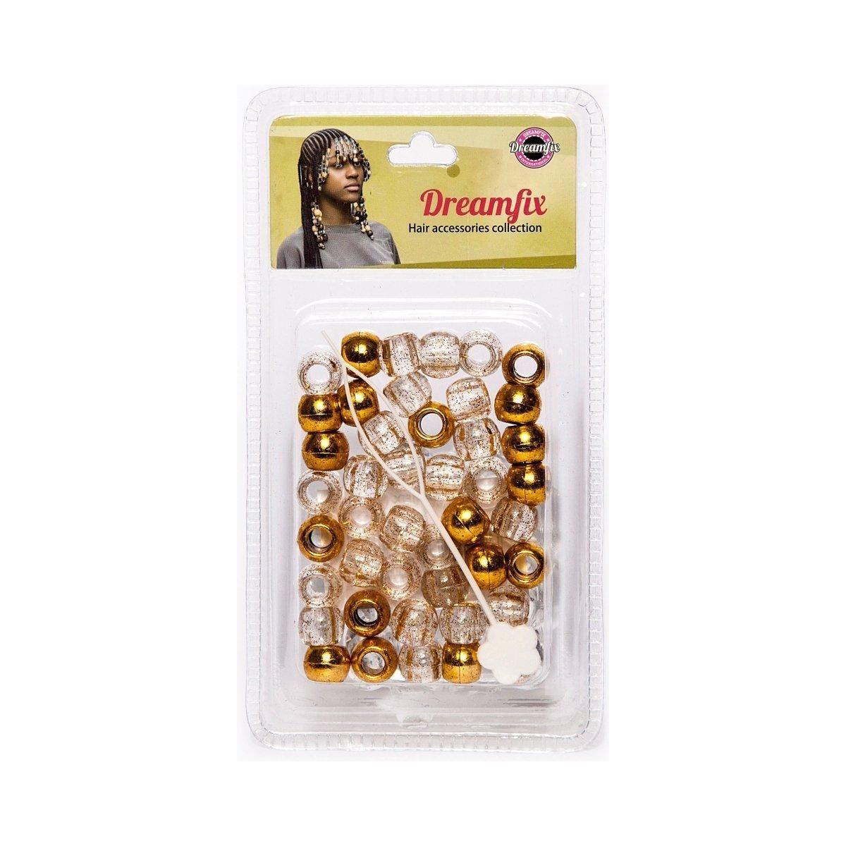Dreamfix Plastic Hair Beads For Kids Assorted - gtwtoporld.com