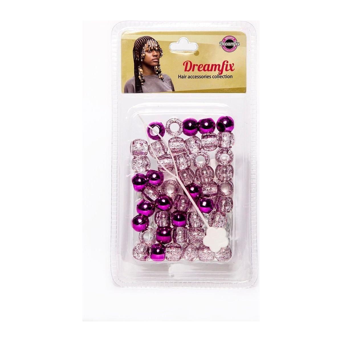 Dreamfix Plastic Hair Beads For Kids Assorted - gtwtoporld.com