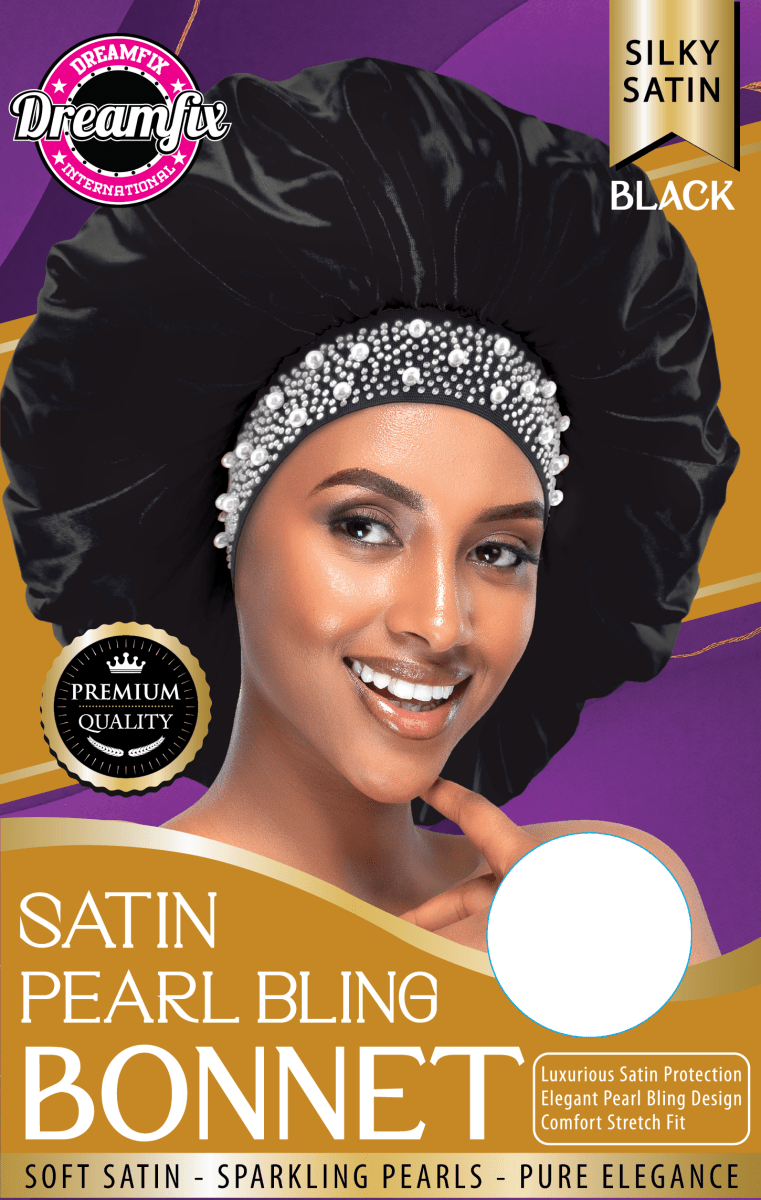 Dreamfix Satin Pearl Bling Bonnet - gtwtoporld.com