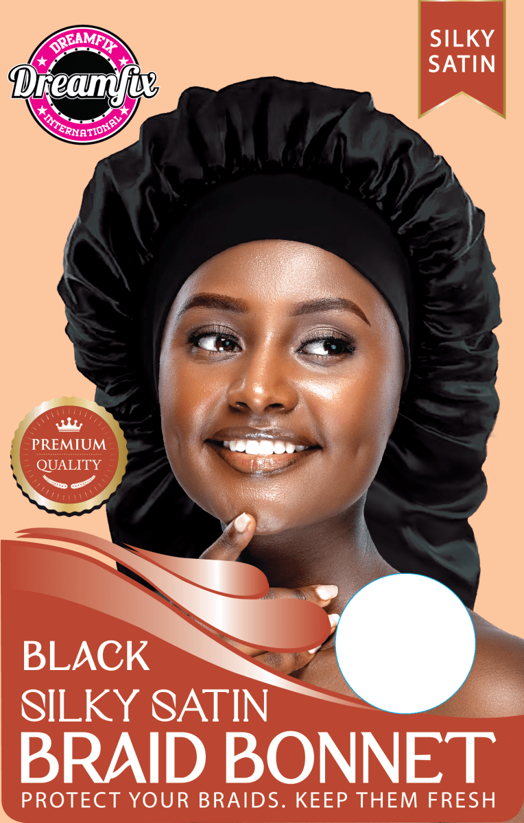 Dreamfix Silky Satin Braid Long Bonnet - gtwtoporld.com