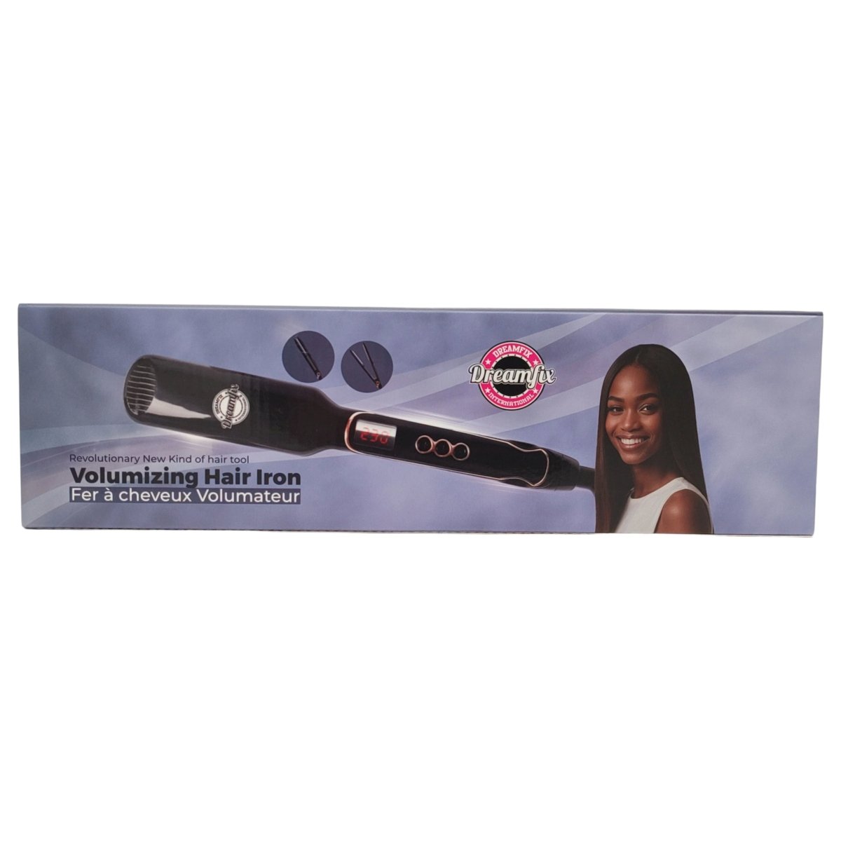 Dreamfix Sleek Ceramic Flat Iron with Digital Control (Black) - gtwtoporld.com