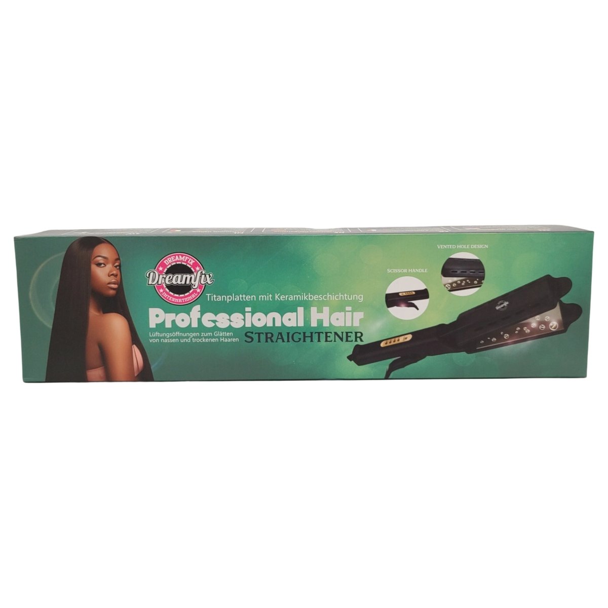 Dreamfix Titanium InstaHeat Wet & Dry Straightener (Black) - gtwtoporld.com