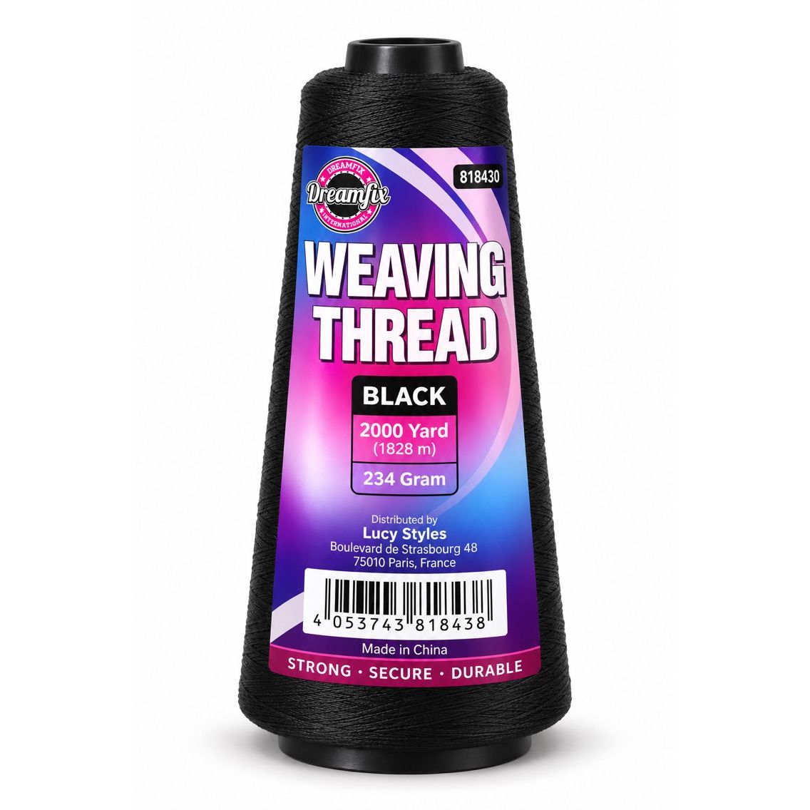 Dreamfix Weaving Thread Black - gtwtoporld.com