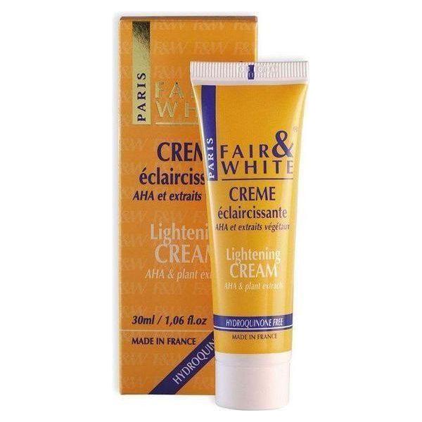 Fair & White Lightening Cream AHA & Plant Extracts 30ml - gtwtoporld.com
