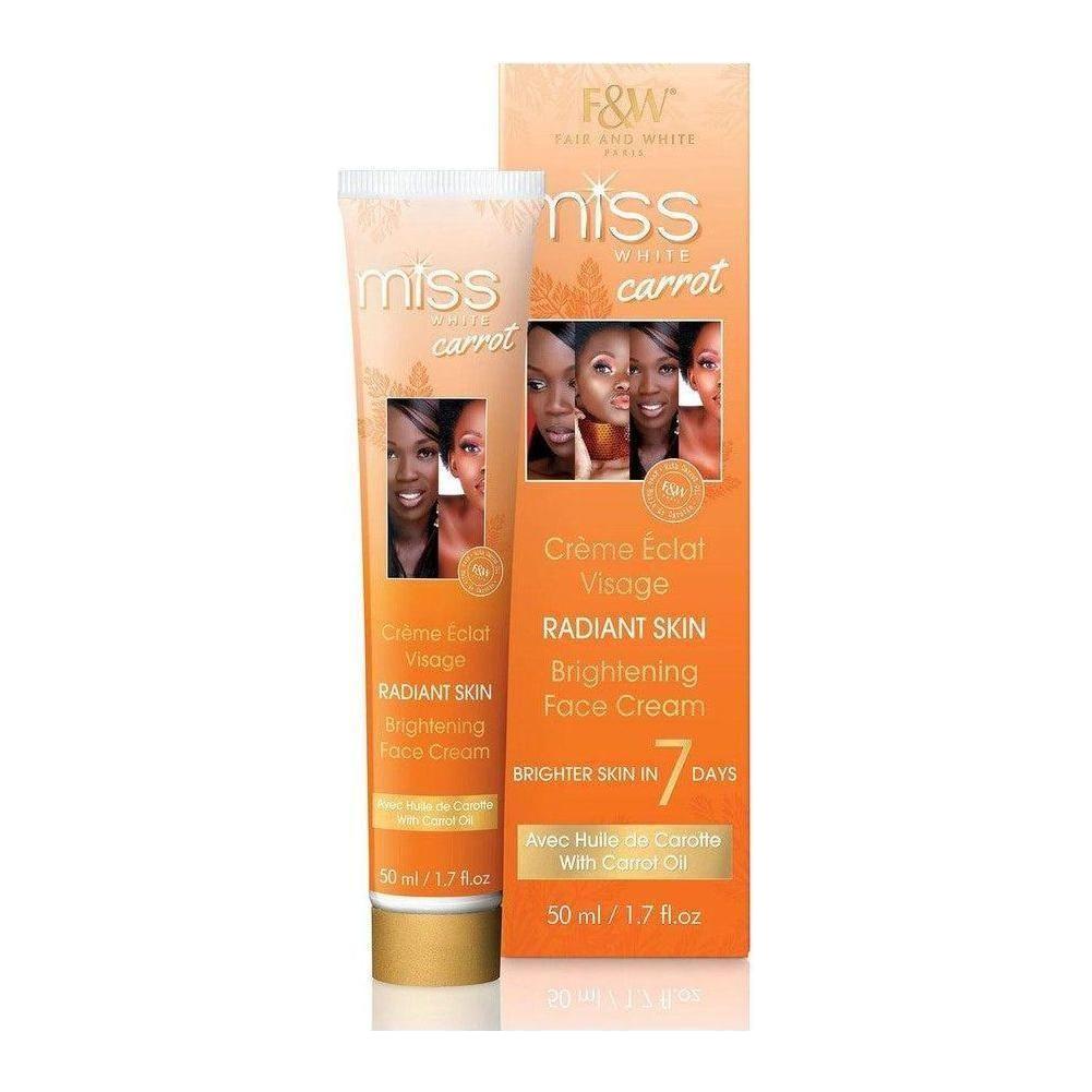 Fair & White Miss White Carrot Brightening Cream 50ml - gtwtoporld.com