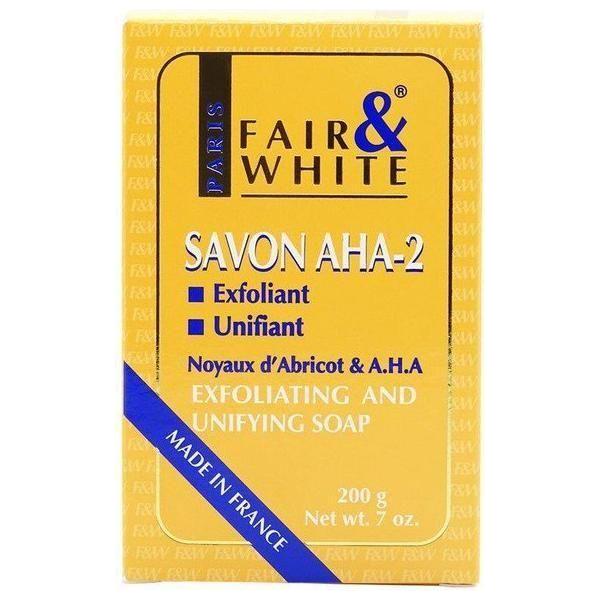 Fair & White Savon Aha - 2 Exfoliating and Lightening Soap 200g - gtwtoporld.com