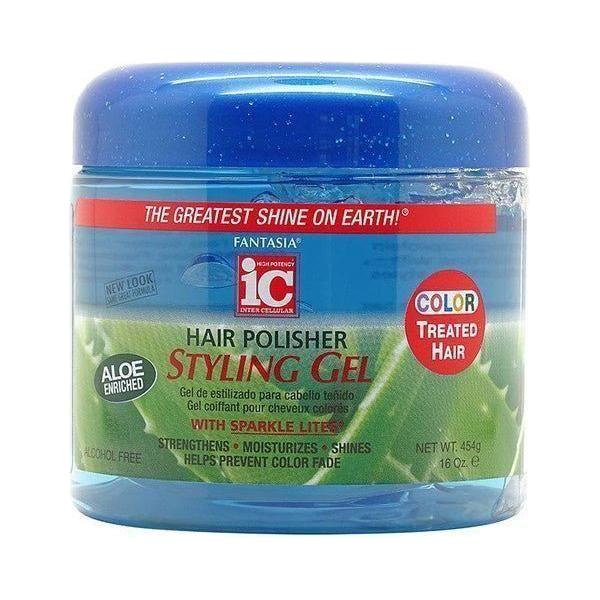 Fantasia IC Hair Polisher Styling Gel with Sparkle Lites for colored hair 454g - gtwtoporld.com