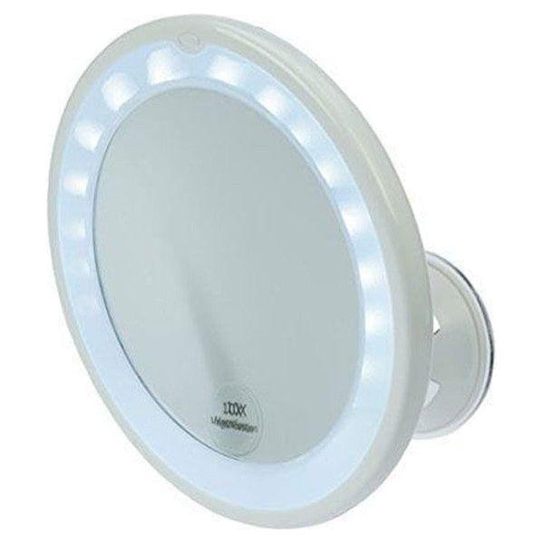Fantasia Suction Cup Mirror, 10X Magnification, Led Bulb - gtwtoporld.com