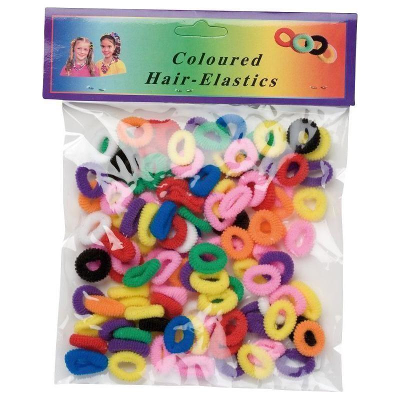 Hair Elastics Color Small Mixed Red, Yellow, Green:HS01 - gtwtoporld.com