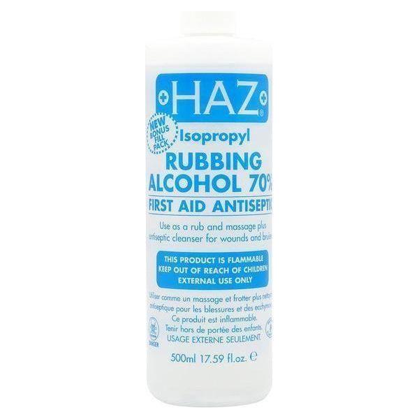 Haz Isopropyl Rubbing Alcohol 70%, 500ml - gtwtoporld.com