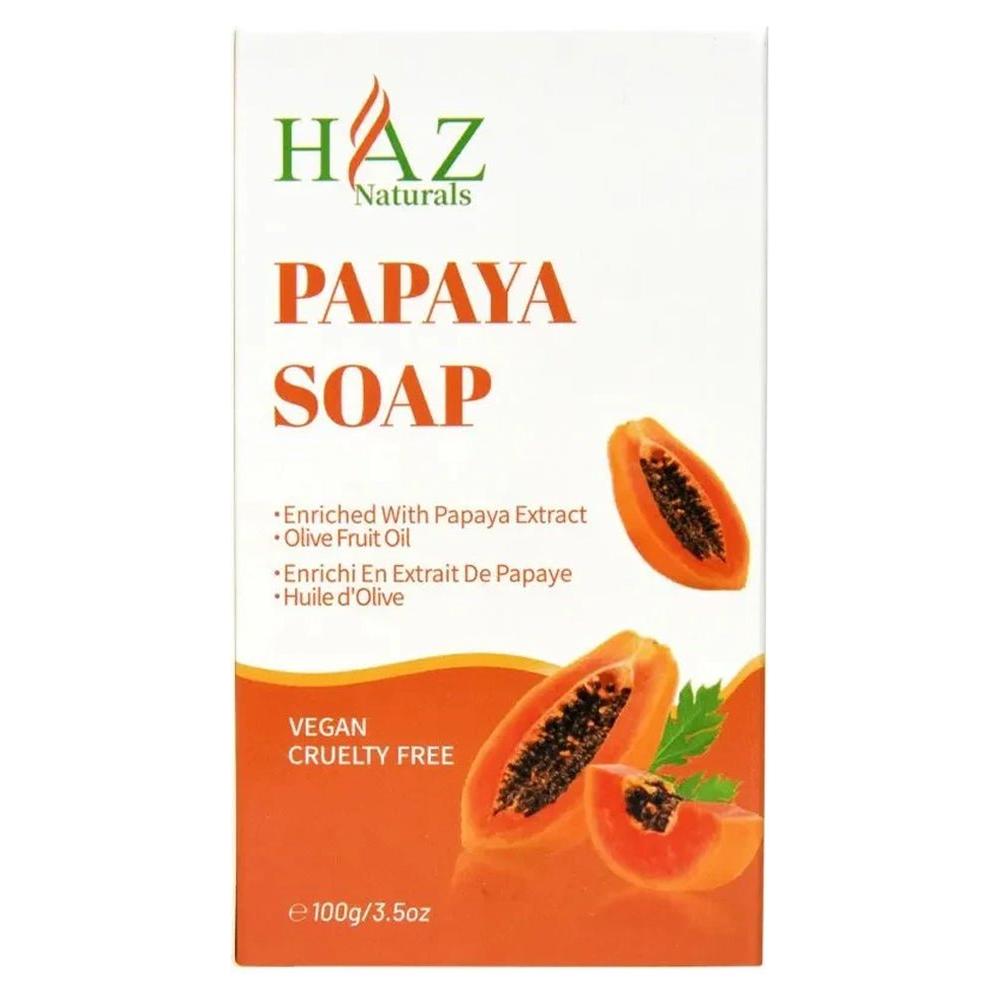 Haz Vegan Cruelty Free Papaya Soap 100g - gtwtoporld.com